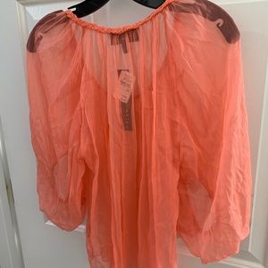 Akiko women’s sheer Top NWT